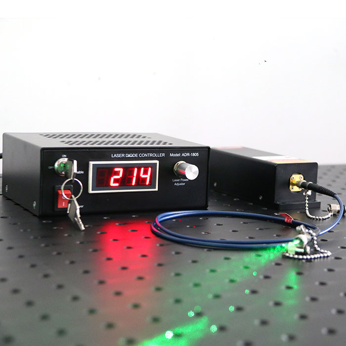 Raman Laser 532nm 200mW 0.1nm Narrow Spectrum Width Láser de fibra acoplada